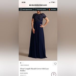 David’s bridal navy mother of the bride/groom dress